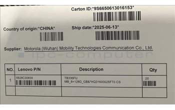 Lenovo 5B28C30839 TB336FU MB_8+128G_GB&*HQ31600025FT0 CS