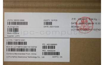 Lenovo 5B30S18996 BEZEL LCD Bezel L 82H8 G_BLUE