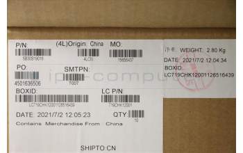 Lenovo 5B30S19016 LCD Bezel L 20YM w/removable tape