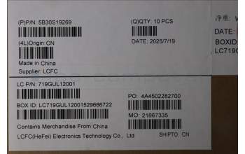 Lenovo 5B30S19269 BEZEL BEZEL L 83F1 IR W/TAPE