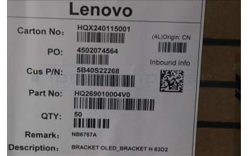 Lenovo 5B40S22268 BRACKET OLED_BRACKET H 83D2