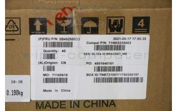 Lenovo 5B40Z68833 FRU BRACKET IO_MB