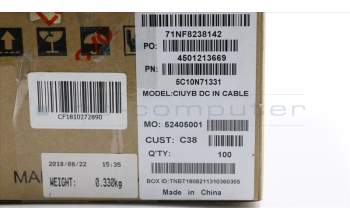 Lenovo CABLE DC-IN Cable C 80XB pour Lenovo Flex 5-1570 (80XB/81CA)