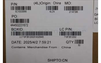 Lenovo 5C10S30956 CABLE CABLE L82XB EDP CABLE HONGXI NEW