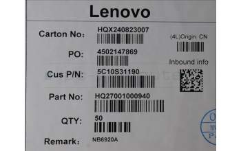 Lenovo 5C10S31190 EDP cable H 21NH 1080P