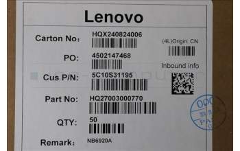 Lenovo 5C10S31195 CABLE FP board Cable H 21NH