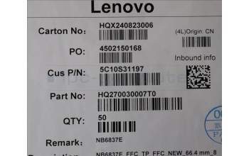 Lenovo 5C10S31197 CABLE TP Board Cable H 83GH