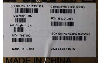 Lenovo 5C10S31328 CABLE IO board FFC C 83KF