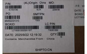 Lenovo 5C10S31362 CABLE Cable L 83N3 M/B-TP/B CVILUX