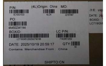 Lenovo 5C10S31533 CABLE Cable L 83L0 LUXSHARE M/B-EDP