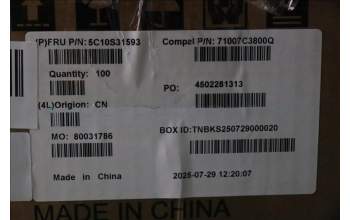 Lenovo 5C10S31593 CABLE camera cable C 83SC