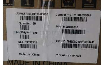 Lenovo 5C10U58800 CABLE H-CONN SET MB-LVDS_BOE TEFLON
