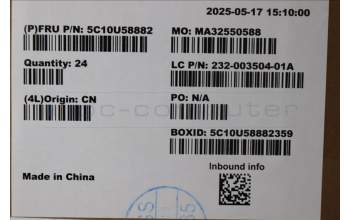 Lenovo 5C10U58882 CABLE CSOT_BL_Cable_ XXX 27_DC12V