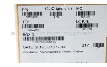Lenovo 5C10U63943 CABLE EDP Cable L 81EV FHD New