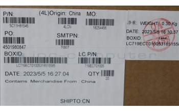 Lenovo 5C11H81545 CABLE FRU T14SG4 CAMERA CABLE 5M AL