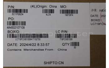 Lenovo 5C11P26234 CABLE FRU M/B CAMERA CABLE AL
