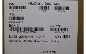 Lenovo 5C11P26310 CABLE FRU CABLE FFC ME630 M/B-TP/B