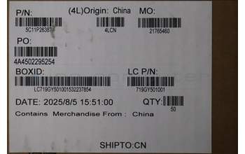 Lenovo 5C11P26387 CABLE FFC MPV60 14P P0.5 PAD=0.3 TP/B