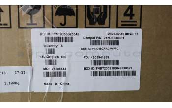 Lenovo 5C50S25545 CARDPOP Function Board C 21JG w/FFC