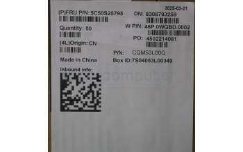 Lenovo 5C50S25795 CARDPOP CARDPOP W 21SQ Sensor Board