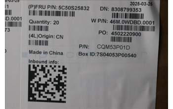 Lenovo 5C50S25832 CARDPOP IO board W 21SJ