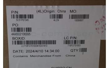 Lenovo 5C51P67045 CARDPOP FRU PCBA IO/B NSF852 LT6E0 MP