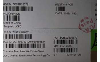 Lenovo 5C51R02378 CARDPOP FRU PCBA IO/B NSF312 FP vpro