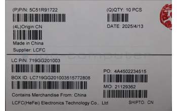 Lenovo 5C51R91722 CARDPOP PCBA IO/B NSG692 ME470 FP NvPro