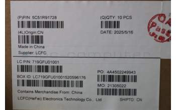 Lenovo 5C51R91728 CARDPOP PCBA IO/B NSG691 ME630 NFP VPRO