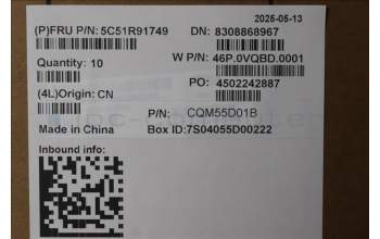 Lenovo 5C51R91749 CARDPOP FRU CARDPOP IO board, Blanc-2