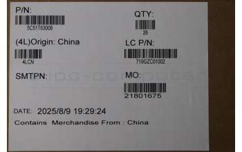 Lenovo 5C51T63008 CARDPOP PCBA PWR/B NSG801 MPV60