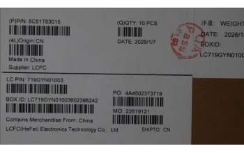 Lenovo 5C51T63015 PCBA IO/B NSH011 ME040 FP VPRO