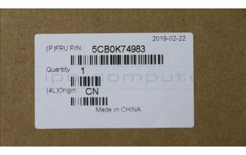 Lenovo 5CB0K74983 COVER Upper Cover C E41-80 FP W/TP