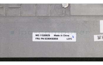 Lenovo 5CB0K93859 COVER Lower Case L 80ML Silver W/Rubber
