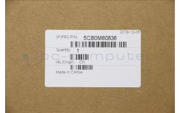 Lenovo 5CB0M60836 COVER LCD Cover YF 80SG WH W/Foil WIFI
