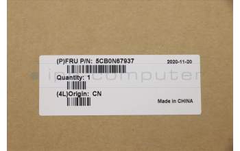 Lenovo 5CB0N67937 COVER Lower Case C 80X6 GunMetal CN