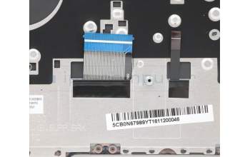 Lenovo 5CB0N67989 COVER Upper Case C 80X6 W/KB Silver HB