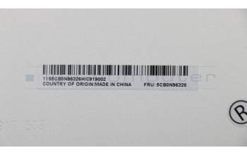 Lenovo 5CB0N96326 Unterer Gehäuseteil C 80X6 PTN WW
