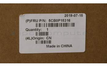 Lenovo 5CB0P15316 COVER LowerCaseL80XW GRAY