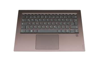 5CB0Q09673 original Lenovo clavier incl. topcase DE (allemand) gris/bronze avec rétro-éclairage