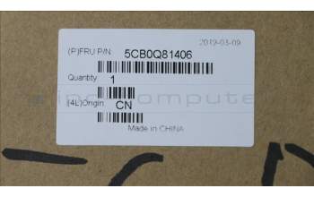 Lenovo 5CB0Q81406 COVER UpperCase 3N 81A6 OB W/KB SW