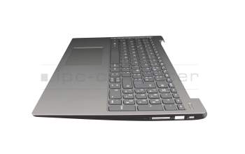 5CB0R07371 original Lenovo clavier incl. topcase FR (français) gris/argent