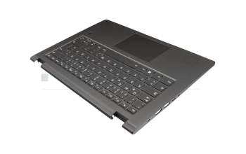 5CB0R08491 original Lenovo clavier incl. topcase DE (allemand) gris/gris avec rétro-éclairage