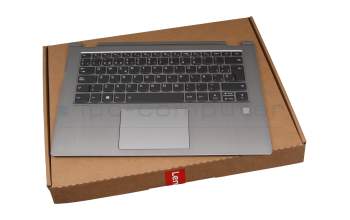 5CB0R08636 original Lenovo clavier incl. topcase SP (espagnol) gris/argent avec rétro-éclairage