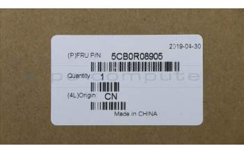 Lenovo 5CB0R08905 C-Cover with keyboard, German, Platinum, Non-Backlight, Fingerprint, UK