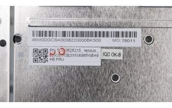 Lenovo 5CB0R28215 COVER UpperCase W81HL NFP IG NBL W/KB IT