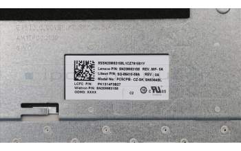 Lenovo 5CB0R46837 COVER UpCaASMW/KB L81FK PG BL CZE/SLK