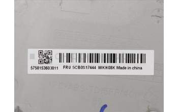 Lenovo 5CB0S17444 COVER Upper case C81N6 PLGRY FPBL US