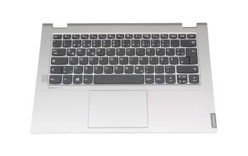 5CB0S17558 original Lenovo clavier incl. topcase DE (allemand) gris/argent (sans rétroéclairage)