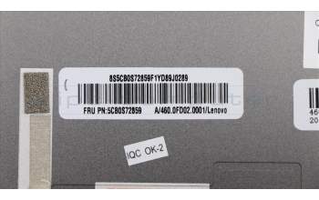 Lenovo 5CB0S72859 COVER LCD Cover W 81J0 IG w/ANT Tape